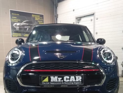 Оклейка кузова антигравийной плёнкой и покрытие керамикой Mini Cooper